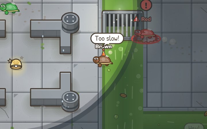 Rescue mode in the Sewer, beside the sludge channel and a grate